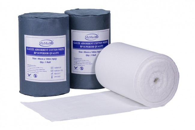 Absorbent Gauze Roll 36"X100Yds (4 PLY, 19 X 15)